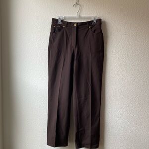 St. John Sport | Straight leg chocolate brown jeans